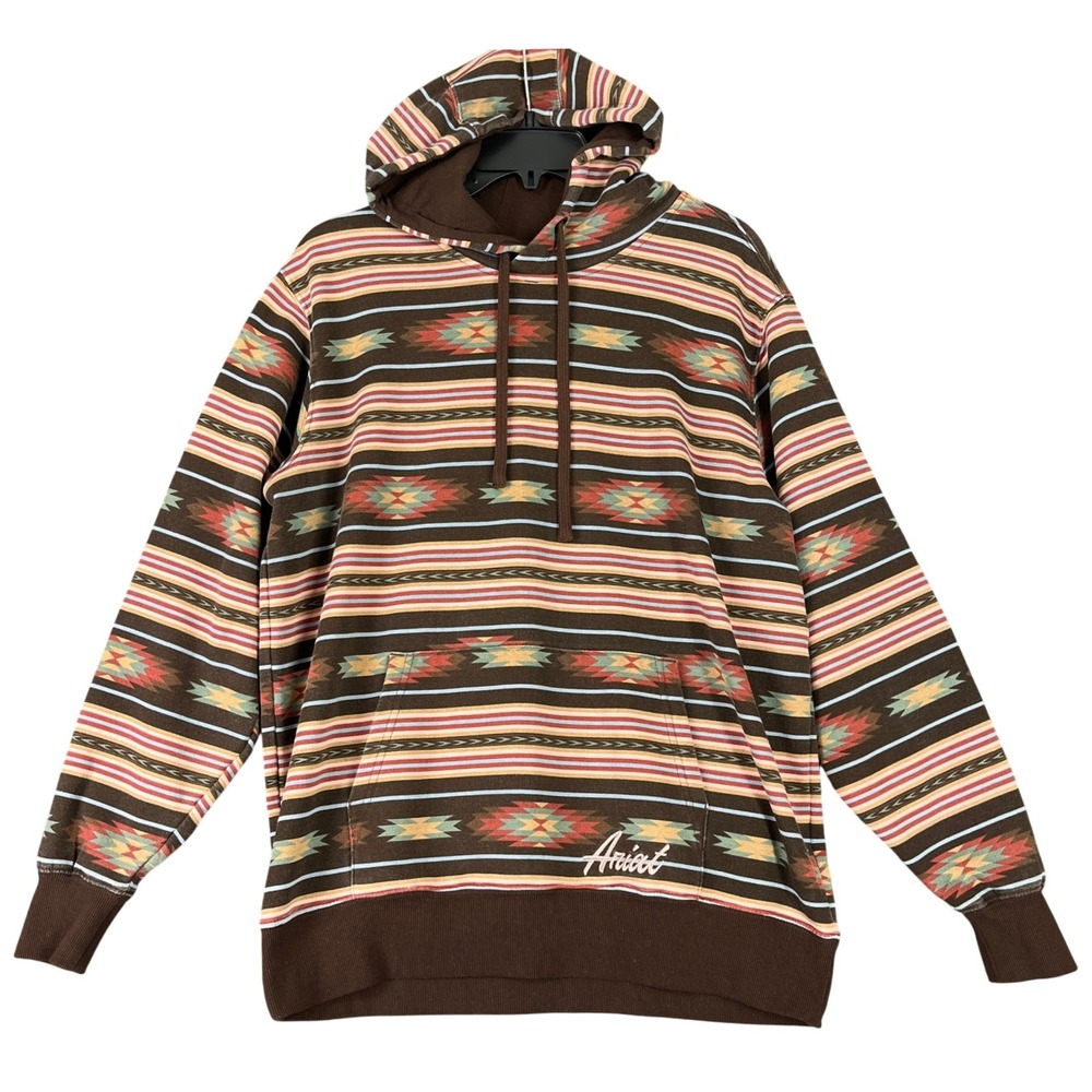 Ariat Skyline Hood Hoodie Women L Pullover Western Ranch Outdoor Southwestern